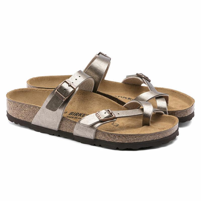 Birkenstock Graceful Birko-flor Mayari Dame Grå Brune | DK 39MQZ